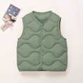 thumbnail image 2 of BLVB Toddler Puffer Vest Boys Girls down Vest Warm Fall Winter Jacket Lightweight Sleeveless Button down Coat for Kids(Green,3-4 Years), 2 of 9