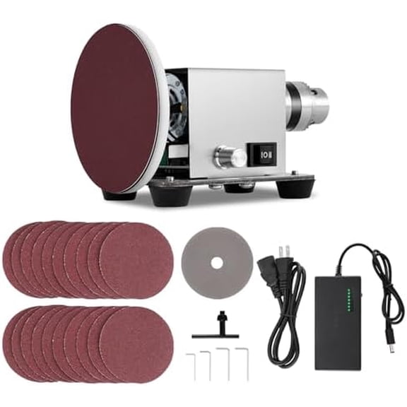 Electric Resin Polishing Machine 120W, Epoxy Resin Sanding and Polishing Kit, Stepless Speed Control, with 20 PCS Sandpapers for Wood, Stone, Plastic, Jewelry Sanding$$Tools & Hardware Other