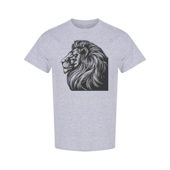 Animal Lion T-Shirt Men -Image by Shutterstock, Male Large