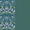 Reversible Sapphire Aurora Blue Damask