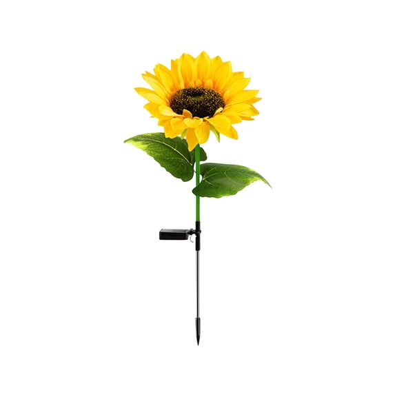 Solar Powered Sunflower Garden Light Outdoor Decorative LED Flower Stake for Yard, Patio, Pathway, Weatherproof Design