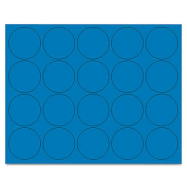 Bi-Silque Produits de Communication Visuelle FM1601 Caractères Magnétiques Interchangeables- Cercles- Bleu-.75 in. Dia.- 20-Pack