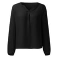 thumbnail image 5 of T Shirts for Women Long Sleeves V Neck Basic Tops Business Spring Outfits Women Clothes Size S, 5 of 7