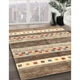 thumbnail image 2 of Ahgly Company Indoor Square Contemporary Sienna Brown Abstract Area Rugs, 7' Square, 2 of 6