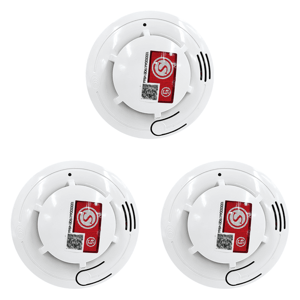 1 Alarma Con Sensor Humo Baterías Detector Sensible Contra Incendios