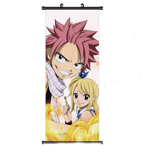 Póster decorativo de pared Fairys Tails Etherious Natsus Dragneels Lucys Heartfilias An