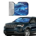 thumbnail image 4 of Bingfone Beautiful Ocean Dolphin Car Windshield Sun Shade Protector Keep Your Vehicle Cool Sun Shield Visor Cover Foldable for Car Truck SUV-Small, 4 of 8