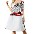 thumbnail image 3 of J5 - Vestido sin mangas con lengüeta negra para mujer, vestido largo de noche., 3 of 7