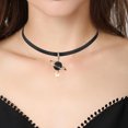 thumbnail image 4 of CRILSTYLEO Collar Choker De Negro Con De Sol Y Pedrería Delicada Para, 4 of 8