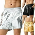 thumbnail image 6 of Men Boxers Shorts Shiny Underwear Stretch Short Pants Medium Waist Beach Shorts, 6 of 10