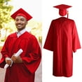 thumbnail image 3 of Visland 3 Pcs/Set University Graduates Uniform Cosplay Student Japanese School Graduation Gown Hat Tassel Pendant Set Bachelor Robe Hat, 3 of 8