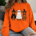 thumbnail image 3 of Halloween Shirt, Highland Cow Ghost and Witch Sweatshirt, Cute Pumpkin Costume Hoodie, Spooky Farm Animal T-Shirt, Cow Lover Gift for Women, 3 of 9