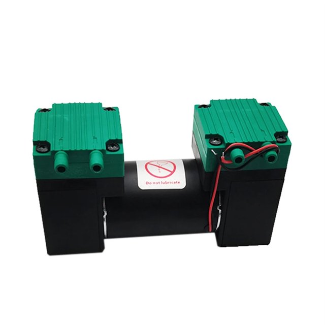 Micro Vacuum Pump Electric Pump Silent Small Air Pump Double Heads Diaphragm Pump 20L/MIN