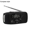thumbnail image 1 of SharkTRUE Wind Up Solar Radio, Survival Hand Crank Dynamo AM/FM Emergency Weather Radio, with Rechargeable USB Phone Charger, LED Bright Flashlight, Portable Solar Radio use for Outdoor Camping, 1 of 8