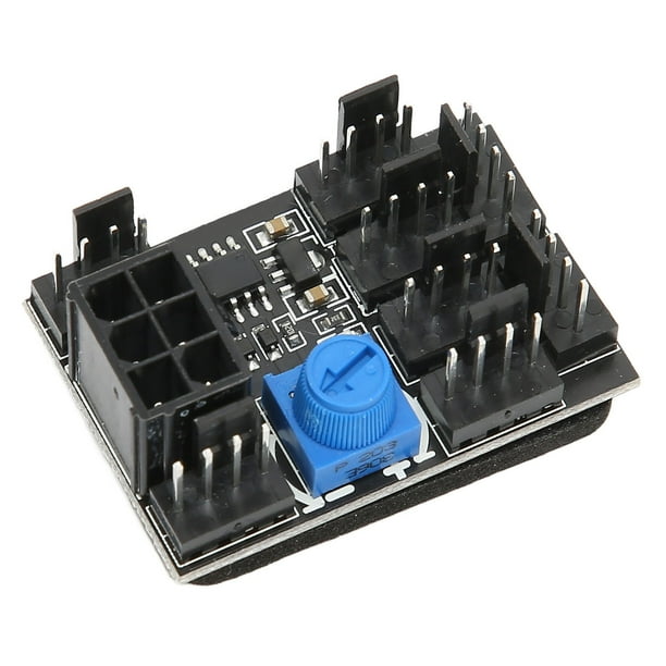Controlador De Ventilador De Computadora, PCB Negro PWM Fan Hub DC12V De Alta Potencia Para Computadora De Escritorio