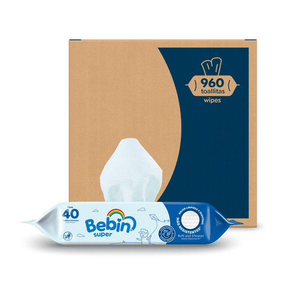 Pack de 24 Toallitas Húmedas Bebin Super 40 Piezas