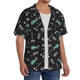 thumbnail image 2 of Fotbe Golf Bags And Balls Camisa Estampada de Manga Corta para Hombre, Casual de Verano, Estilo Playero, Sin Arrugas-XX-Large, 2 of 5