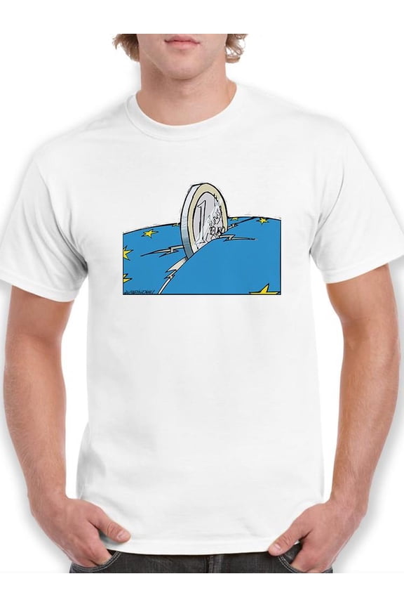 Currency Split T-Shirt Men -Wilfred Hildonen Designs, Male 4X-Large