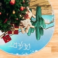 thumbnail image 5 of FMSHPON Mexico Cactuses Xmas Christmas Tree Skirt Stand Mat for Holiday Party Decoration Indoor Outdoor 48 inches, 5 of 6