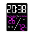 thumbnail image 2 of Inerposs LED Digital Clock, Multifunctional Alarm Clock, Display Date, Week, Temperature, Humidity, Adjustable Brightness, Two Alarm Settings for Home and Office, 2 of 6