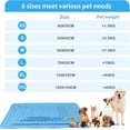 thumbnail image 2 of Chillpaws Cooling Mat, Pet Cooling Mat for Dogs Cats Summer Pet Bed Self Cooling Blanket Breathable Rest Pad 70x56cm Blue, 2 of 7