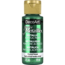 DecoArt Dazzling Metallics Acrylic Color, 2 oz., Crystal Green