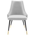 thumbnail image 6 of Side Dining Chair, Set of 2, Velvet, Light Grey Gray, Modern Contemporary Urban Design, Kitchen Room Cafe Bistro Restaurant Hospitality, 6 of 7