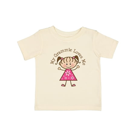 

Inktastic My Grammie Loves Me Gift Baby Girl T-Shirt