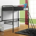 thumbnail image 1 of DHP Metal Twin Loft Bed in Black, 1 of 4