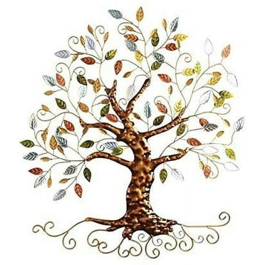 Metal Tree Wall Sculpture, Gold Tree Home DecorTree of Life