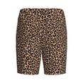 thumbnail image 2 of Lsque Brown Leopard Mens Sleep Pajama Shorts,Short Pajama Pants, Cotton Ultra-Soft Knit-Small, 2 of 9
