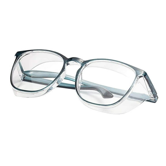MANHUJI Safety Goggles Glasses Light Blocking Eyeglasses For Men Women With Fog (Blue,One Size)