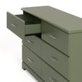 thumbnail image 4 of Storkcraft Brookside 6 Drawer Nursery Double Dresser, Olive, 4 of 13