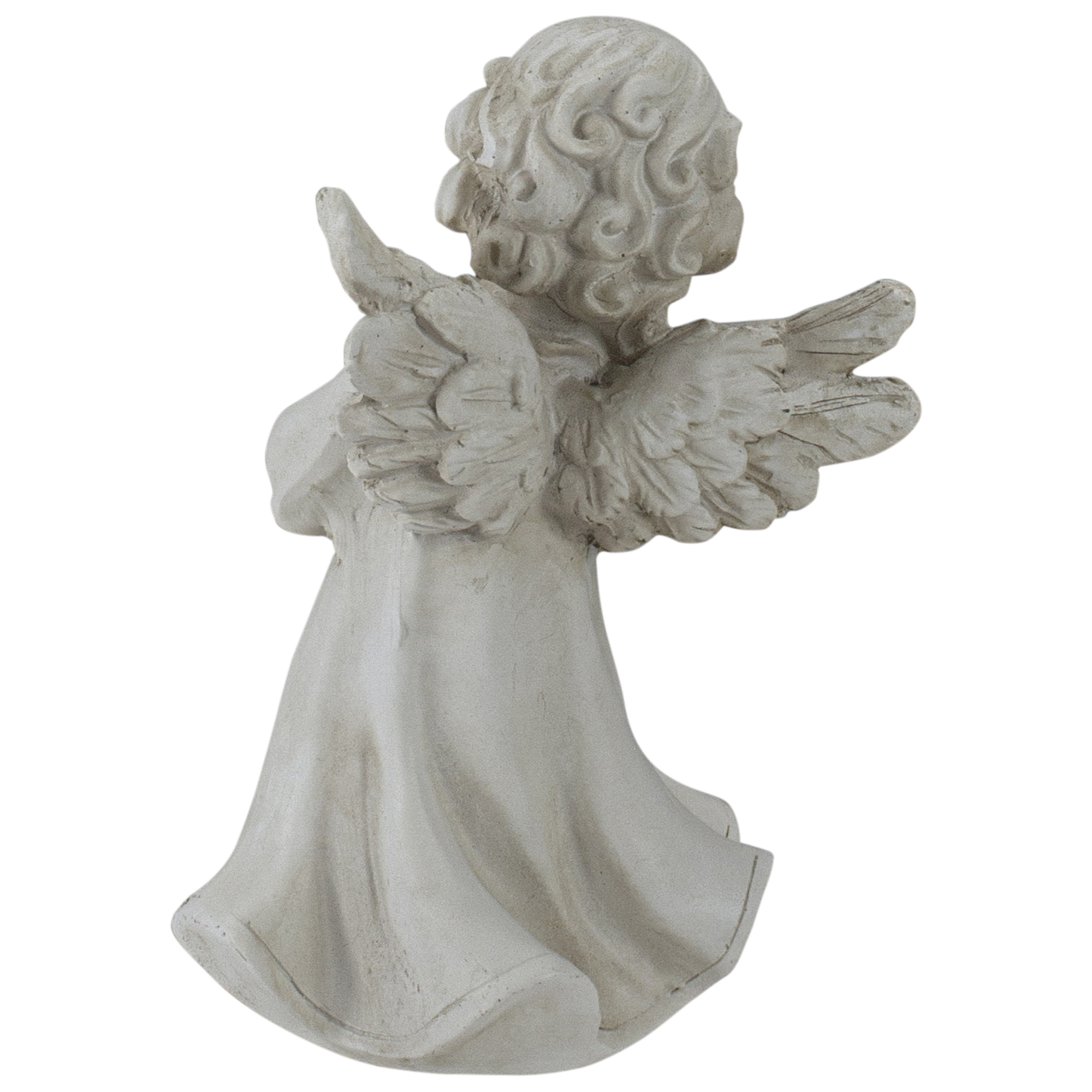 Northlight 6.5" Angel Girl Holding Flower Outdoor Garden Statue - image 4 of 5