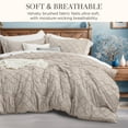 thumbnail image 5 of U by Bedsure Comforter Set, Boho Tufted Shabby Chic Bedding Comforter Set, 2 Pieces Vintage Farmhouse Bed Set for All Seasons, Soft Bedding Set with 1 Pillow Sham,Twin,Natural, 5 of 7