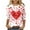 A238 Red, variant on FASHOFT 3/4 Sleeve Valentines Shirts for Women Love Heart Cute Graphic T-Shirts Crewneck Casual Spring Tops Tee White L
