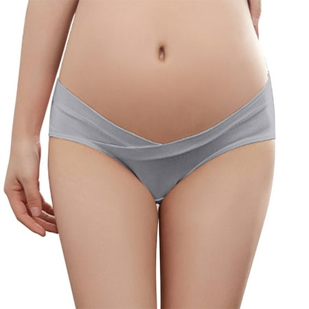 

ZRBYWB Panties For Women Pregnant Women s Underwear Pure Cotton After Pregnancy Low Waist Abdomen Support Seamless Thin Summer Large Size