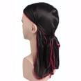 thumbnail image 2 of Gorra para mujer cabeza Rag Negro Sunnimix Gorra de cola larga, 2 of 8