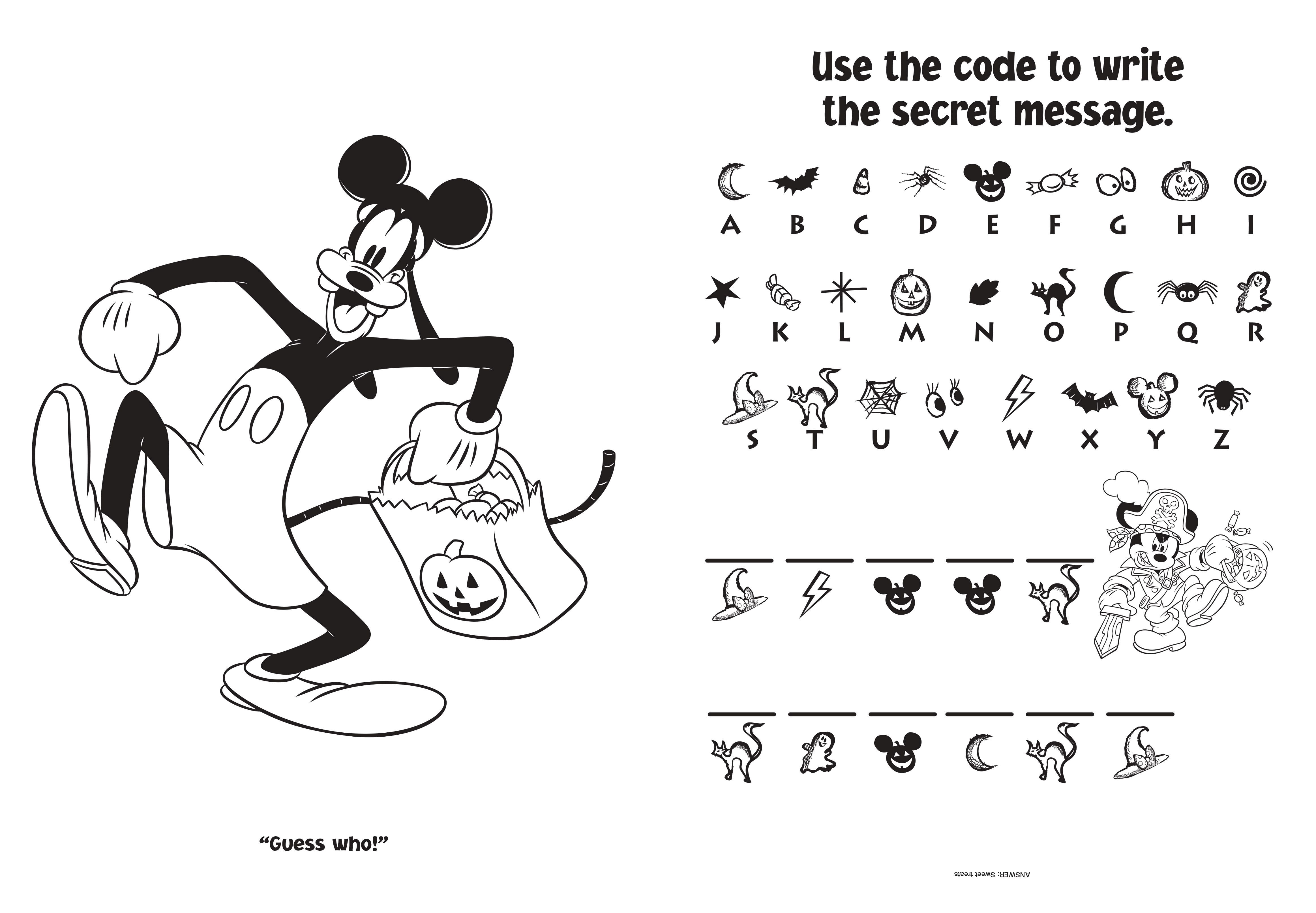 Disney Mickey Beware of Halloween Fun Crayons