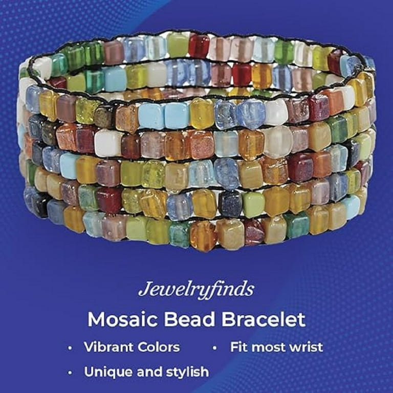 Multicolored Mosaic Crystal Bracelet