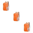thumbnail image 1 of kurtrusly 1/2/3/5 Nylon Waterproof And Durable Camping Hiking Backpack For Convenient Travel Making Easy To Fold ORANGE 3PCS, 1 of 6