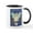 White/Black Inside, variant on CafePress - Blue & Gold Cancer Angel Mug - 11 oz Ceramic Mug - Novelty Coffee Tea Cup