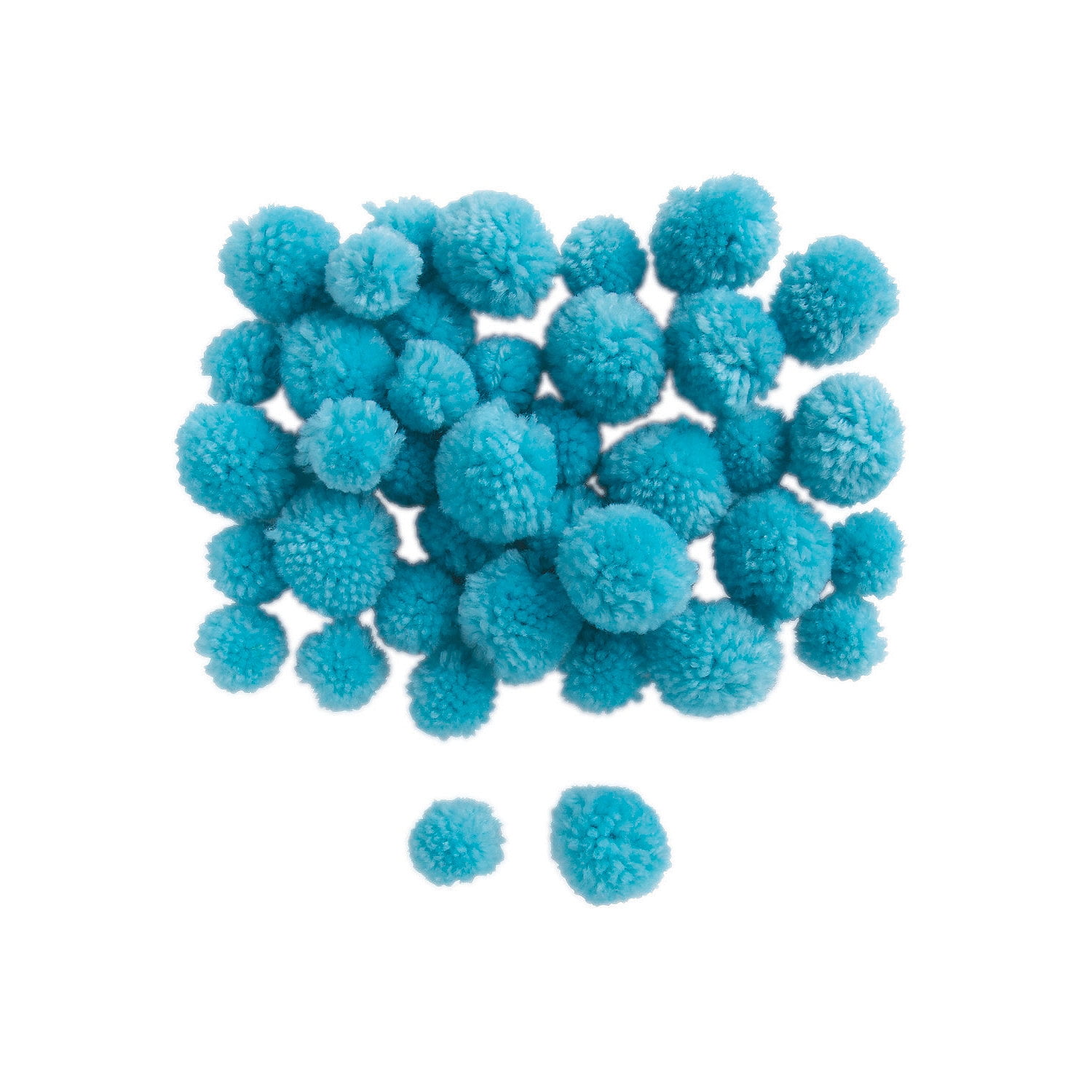 Light Blue Yarn PomPoms, Craft Supplies, Crafts Pom Poms, Bulk Craft