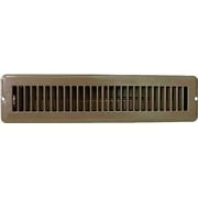 Worldwide Sourcing Square Floor Register 2 In H X 14 In W Steel Brown