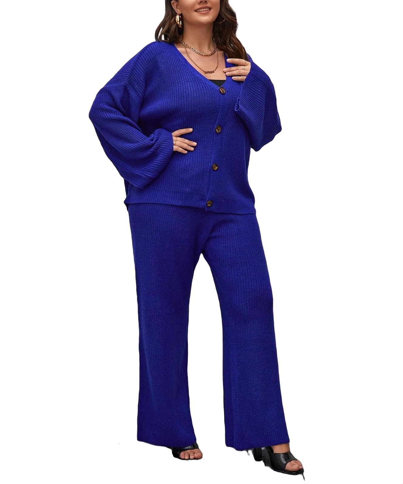 plus size royal blue sweater