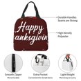 thumbnail image 4 of Easygdp Happy Thanksgiving Bolsa Térmica Premium - Tela Oxford Impermeable, Gran Capacidad, Bolsillo Frontal, Unisex para Trabajo, Escuela, Actividades al Aire Libre y Picnics, 4 of 8
