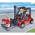 thumbnail image 2 of Kit de construcción BanBao Montacargas de 128 piezas con figuras, 2 of 3