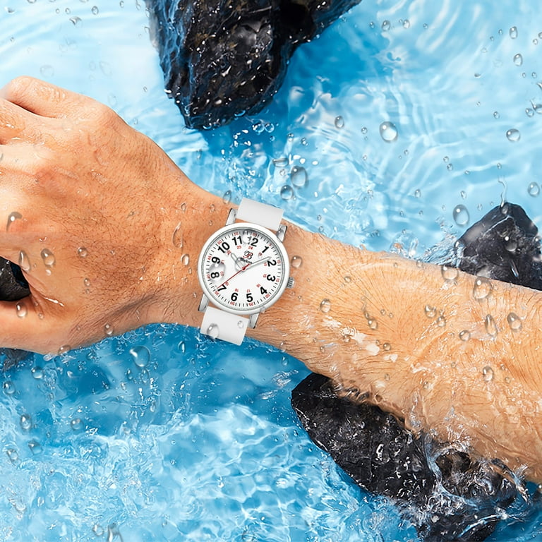 White scrub hotsell watch
