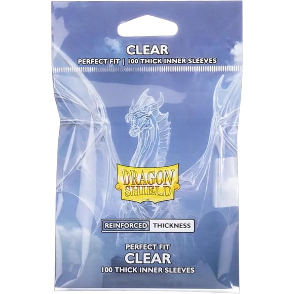 Dragon Shield - Standard Perfect Fit Thick Inner Sleeves - (100 Sleeves) - Clear