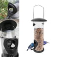 thumbnail image 2 of Yuarrent Donut Suet Fat Ball Feeder Caja transparente de metal Resistente a la intemperie Colgante Fat Ball Feeder para pájaro Jardín y Patio Yuarrent HA020723-00, 2 of 5
